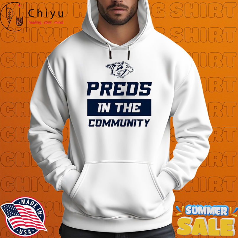 Nashville Predators Preds In The Community T-Shirts Nashville Predators Preds In The Community T-Shirts