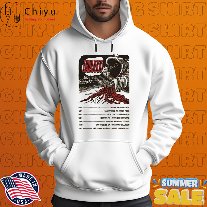 Oakwood West Coast Tour 2025 USA Dates T-shirts Oakwood West Coast Tour 2025 USA Dates T-shirts