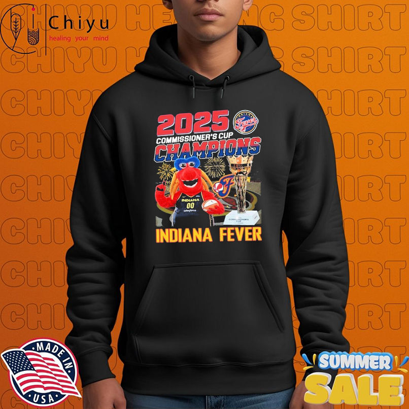 Official 2025 WNBA Commissioner's Cup Champion Indiana Fever Mascot Trophy T-shirts Official 2025 WNBA Commissioner's Cup Champion Indiana Fever Mascot Trophy T-shirts