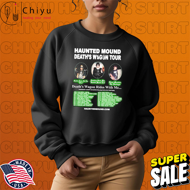 Haunted Mound Death's Wagon Tour 2025 Dates Death's Wagon Rides With Me T-shirts Haunted Mound Death's Wagon Tour 2025 Dates Death's Wagon Rides With Me T-shirts
