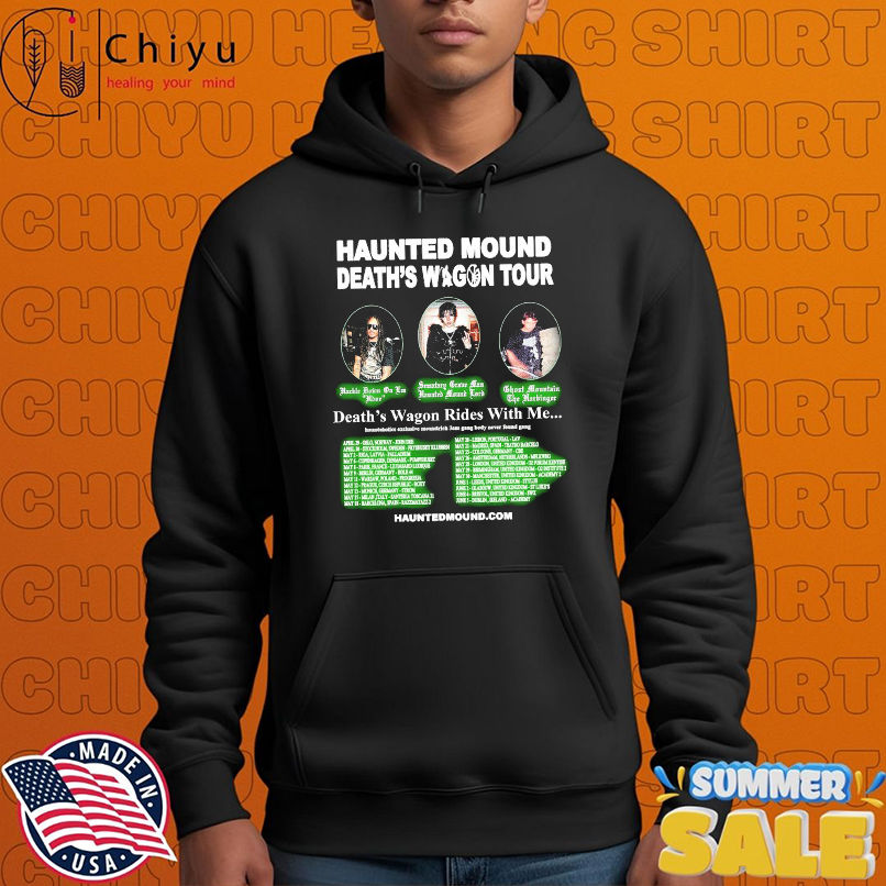 Haunted Mound Death's Wagon Tour 2025 Dates Death's Wagon Rides With Me T-shirts Haunted Mound Death's Wagon Tour 2025 Dates Death's Wagon Rides With Me T-shirts