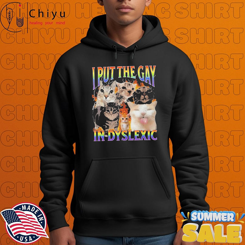 I Put The Gay In Dyslexic Cat Pride T-Shirts I Put The Gay In Dyslexic Cat Pride T-Shirts