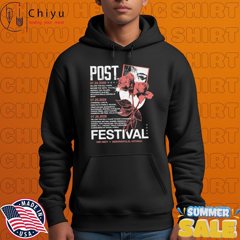 Post Festival Hifi Indy Indianapolis Indiana Tour 2025 Rose T-shirts Post Festival Hifi Indy Indianapolis Indiana Tour 2025 Rose T-shirts