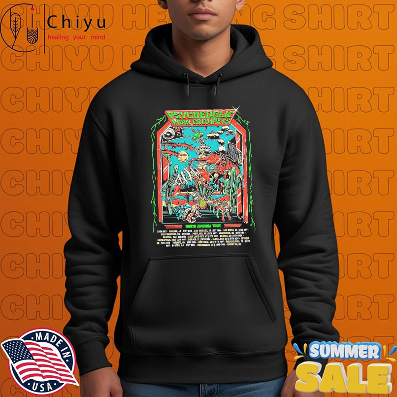 Psychedelic Porn Crumpets North America Tour 2025 Dates Kicks Off In Phoenix AZ On October 29th 2025 T-shirts Psychedelic Porn Crumpets North America Tour 2025 Dates Kicks Off In Phoenix AZ On October 29th 2025 T-shirts