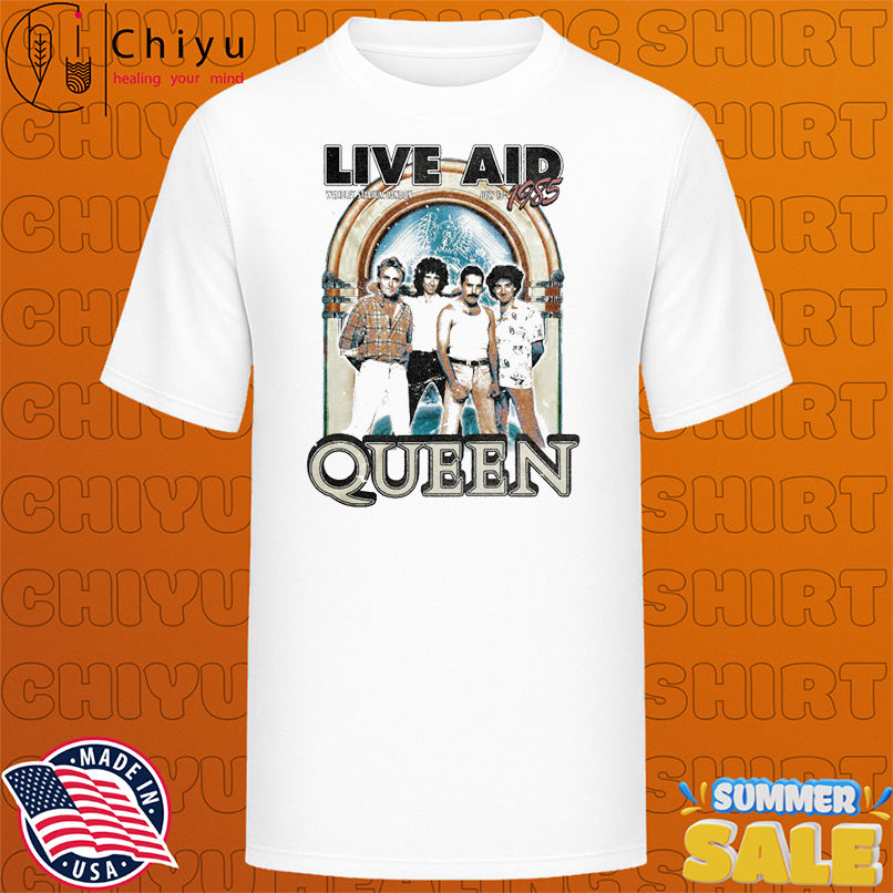 Queen At Live Aid Wembley Stadium London July 13TH 1985 T-Shirts