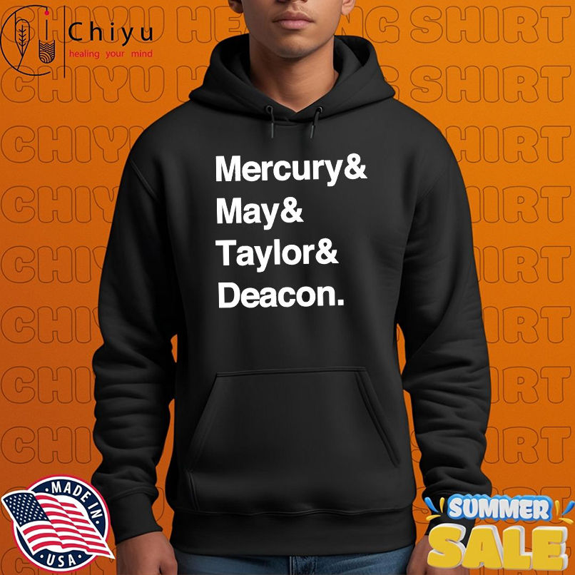 Queen Mercury May Taylor And Deacon Names T-shirts Queen Mercury May Taylor And Deacon Names T-shirts