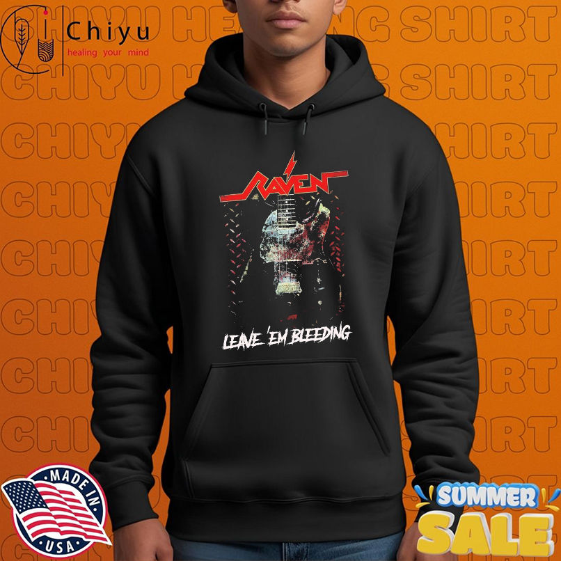 Raven Leave 'Em Bleeding Guitar T-shirts Raven Leave 'Em Bleeding Guitar T-shirts