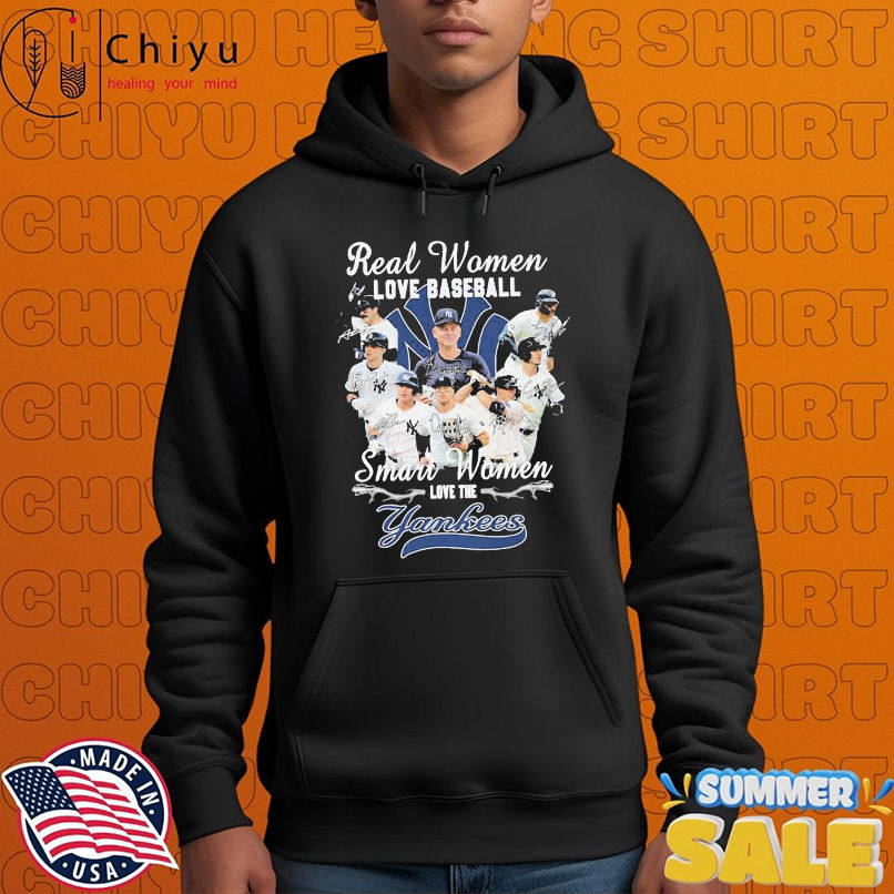 Real Women Love Baseball Smart Women Love The New York Yankees Signatures Players T-shirts Real Women Love Baseball Smart Women Love The New York Yankees Signatures Players T-shirts
