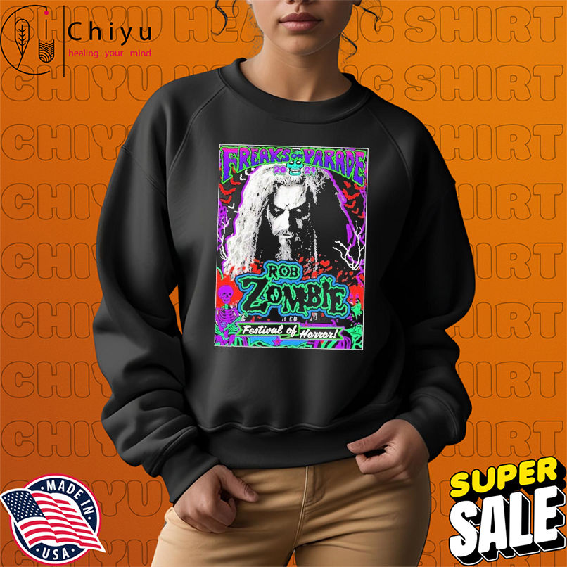 Rob Zombie Freaks On Parade Festival Of Horror Tour 2024 T-shirts Rob Zombie Freaks On Parade Festival Of Horror Tour 2024 T-shirts