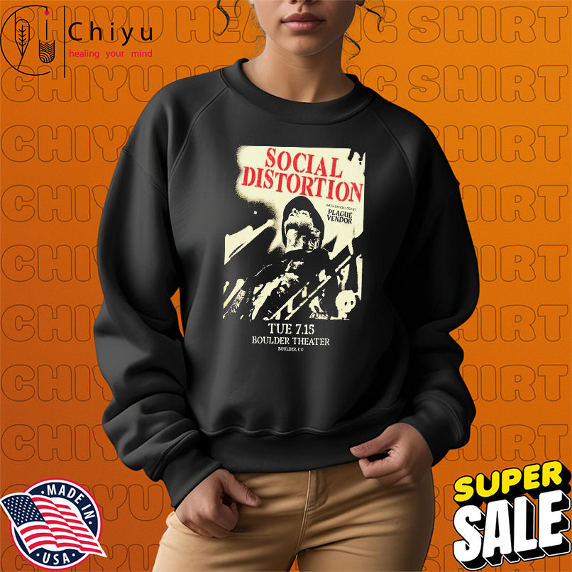 Social Distortion Jul 15 2025 In Boulder CO T-shirts Social Distortion Jul 15 2025 In Boulder CO T-shirts