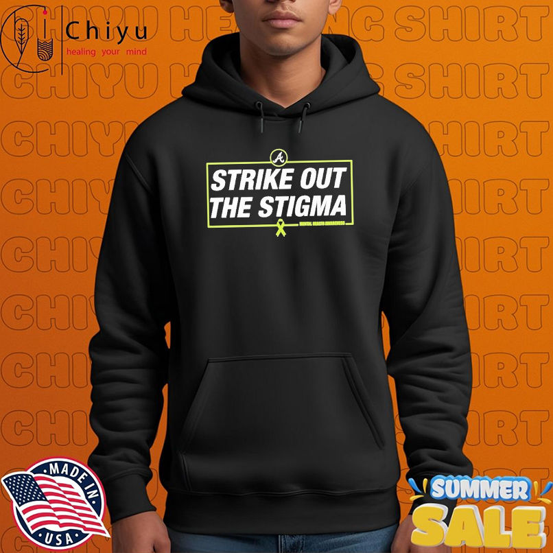 Spencer Schwellenbach Strike Out The Stigma Atlanta Braves Mental Health Awareness T-Shirts Spencer Schwellenbach Strike Out The Stigma Atlanta Braves Mental Health Awareness T-Shirts