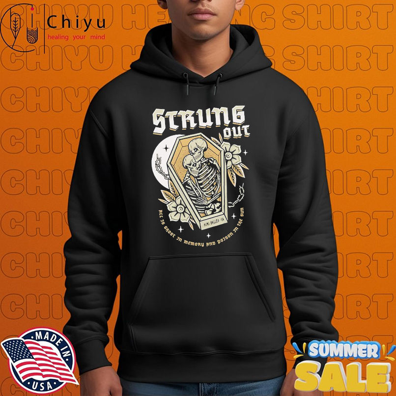 Strung Out 35 Year Anniversary Tour Vampires In Simi Valley CA Coffin Skeleton T-shirts Strung Out 35 Year Anniversary Tour Vampires In Simi Valley CA Coffin Skeleton T-shirts