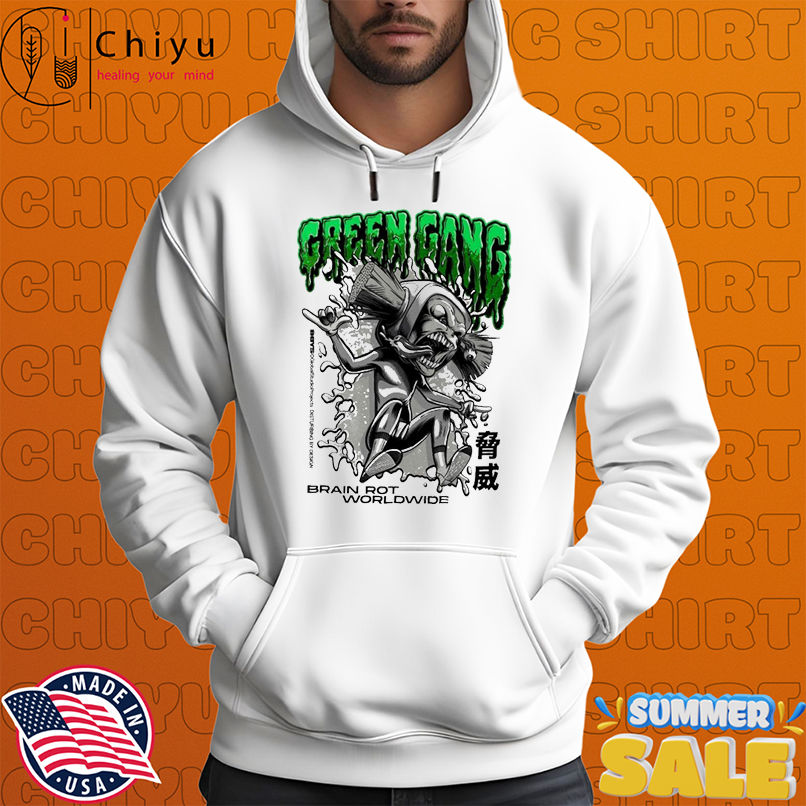 The Boys Green Gang Brush Head Brain Rot Worldwide T-shirts The Boys Green Gang Brush Head Brain Rot Worldwide T-shirts