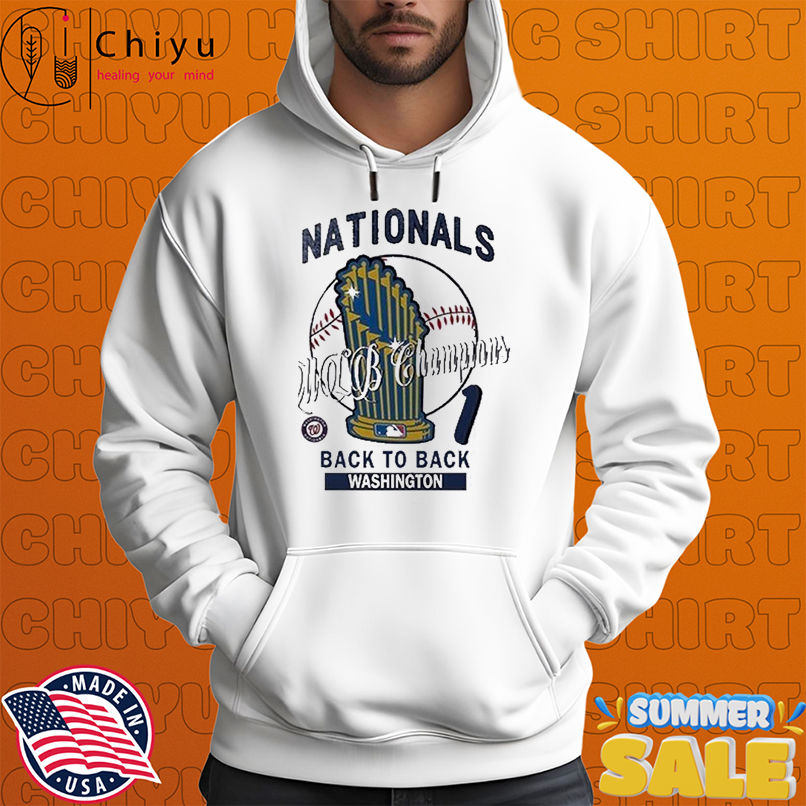 Washington Nationals Back To Back 1 MLB Champions Hardwood Champions Trophy T-Shirts Washington Nationals Back To Back 1 MLB Champions Hardwood Champions Trophy T-Shirts