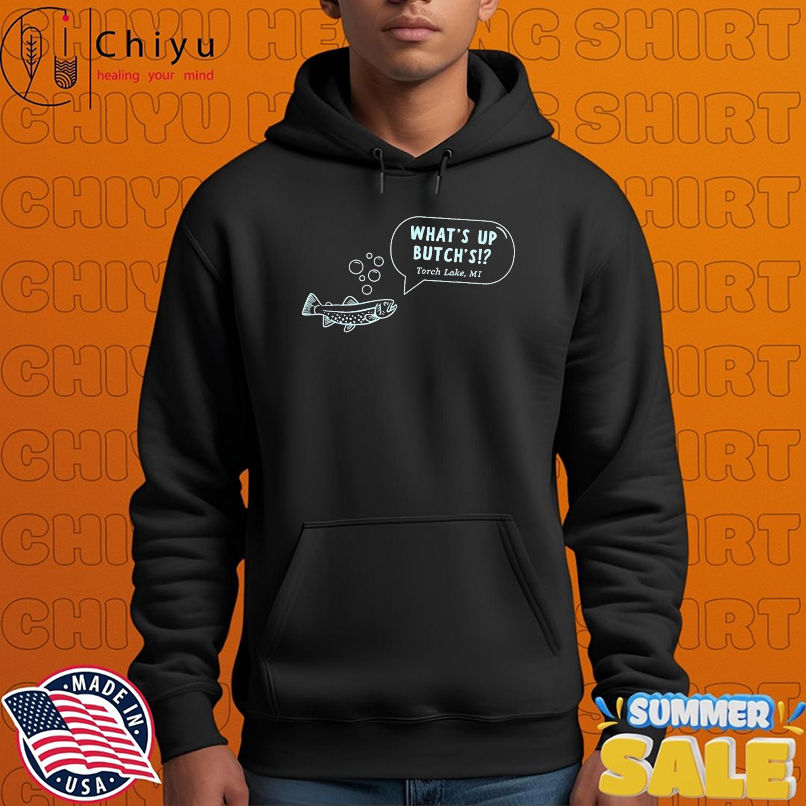 What's Up Butch's Torch Lake MI Fish T-Shirts What's Up Butch's Torch Lake MI Fish T-Shirts