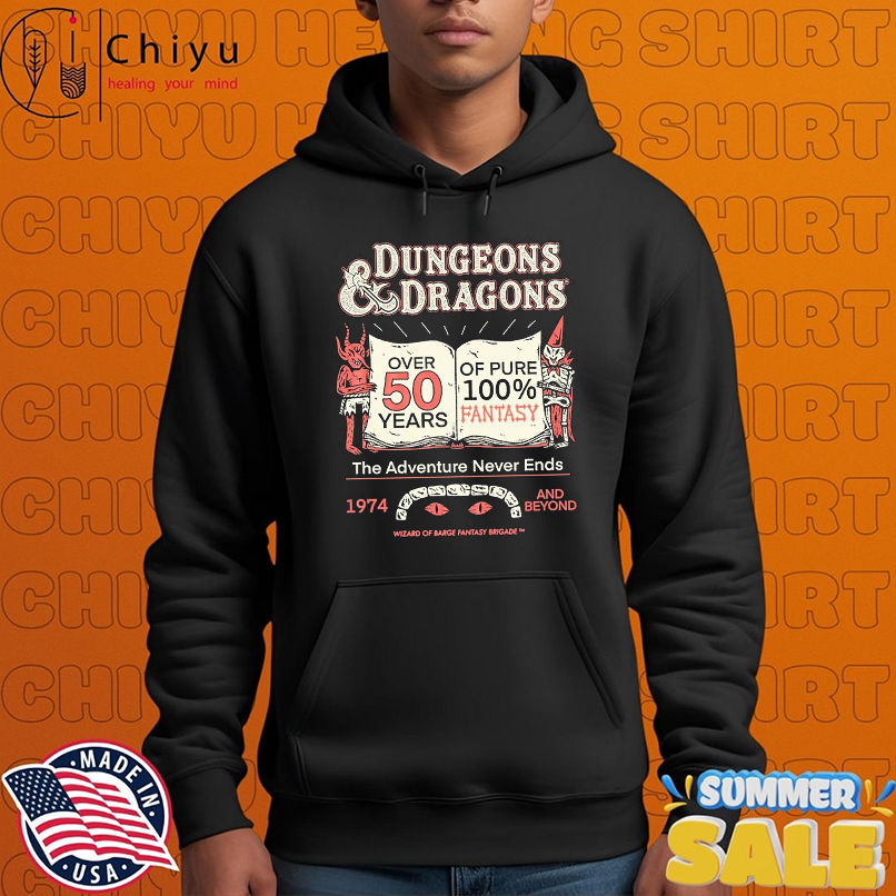 Wizard Of Barge Dungeons And Dragons 50 Years Of Fantasy The Adventure Never Ends 1974 And Beyond T-shirts Wizard Of Barge Dungeons And Dragons 50 Years Of Fantasy The Adventure Never Ends 1974 And Beyond T-shirts