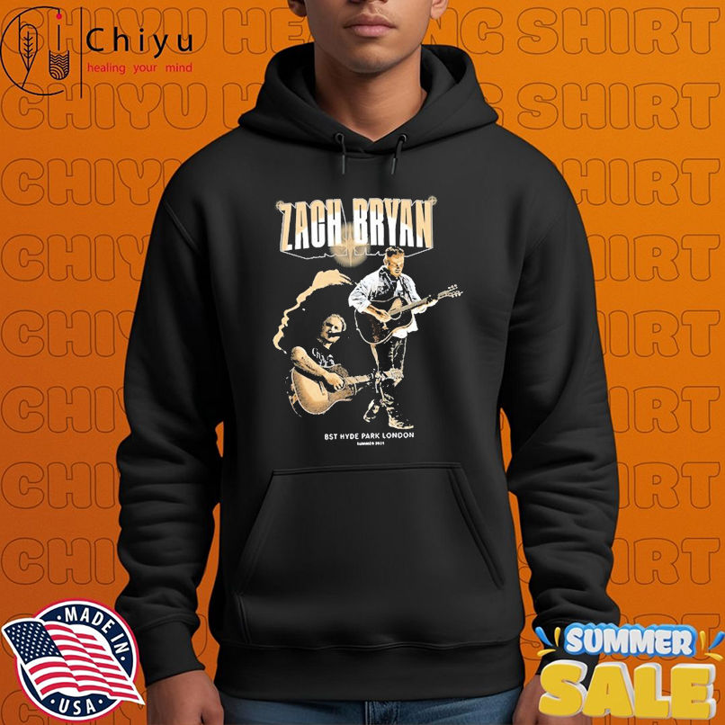 Zach Bryan Bst Hyde Park London Event 2025 Guitar Photo T-Shirts Zach Bryan Bst Hyde Park London Event 2025 Guitar Photo T-Shirts