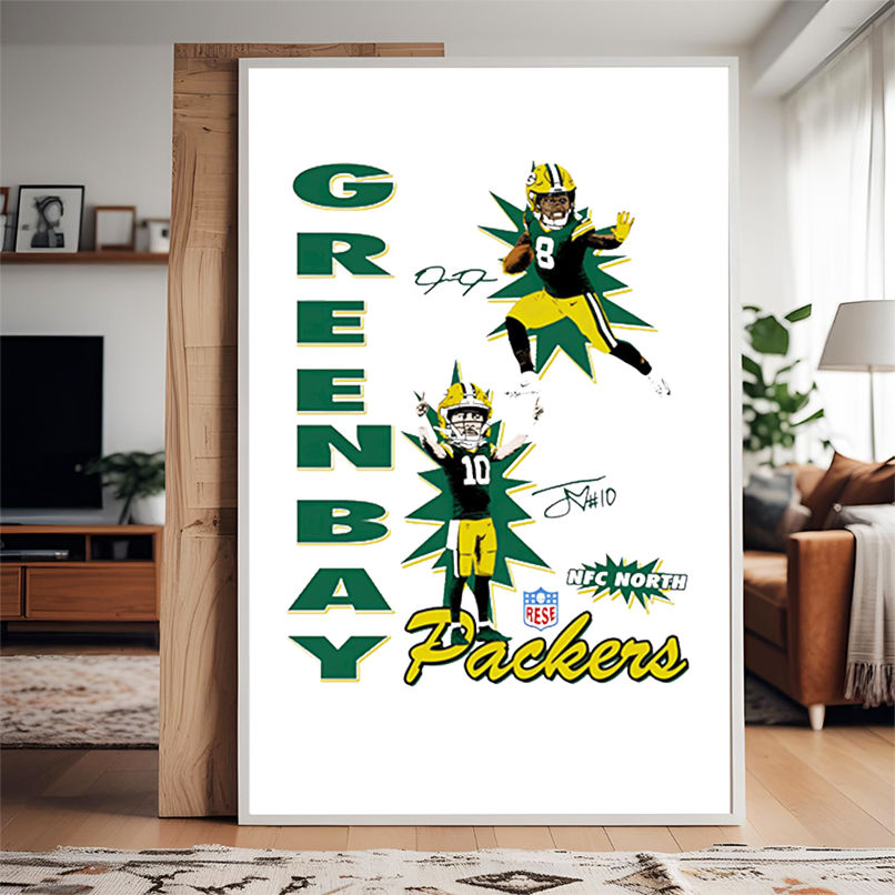2025 Green Bay Packers NFC North Josh Jacobs and Jordan Love shirt 2025 Green Bay Packers NFC North Josh Jacobs and Jordan Love shirt