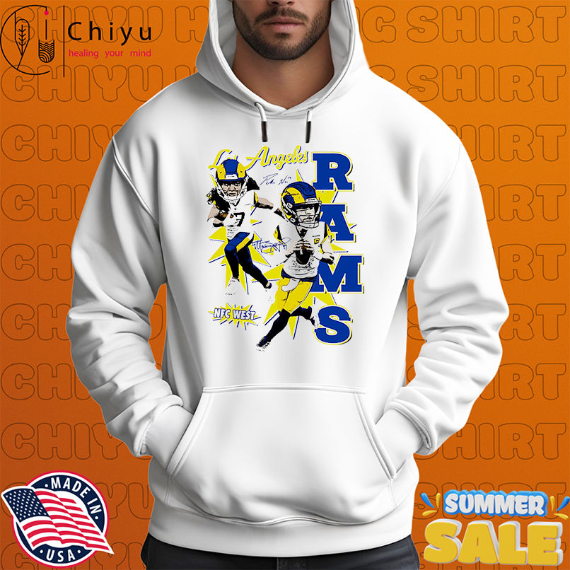 2025 Los Angeles Rams NFC West caricature cartoon player shirt 2025 Los Angeles Rams NFC West caricature cartoon player shirt