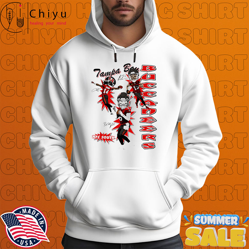2025 Tampa Bay Buccaneers NFC South Baker Mayfield Chris Godwin and Mike Evans shirt 2025 Tampa Bay Buccaneers NFC South Baker Mayfield Chris Godwin and Mike Evans shirt