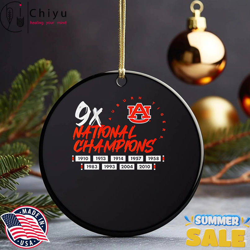 9x National Champions Auburn Tigers football shirt