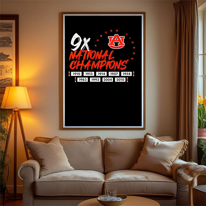 9x National Champions Auburn Tigers football shirt 9x National Champions Auburn Tigers football shirt