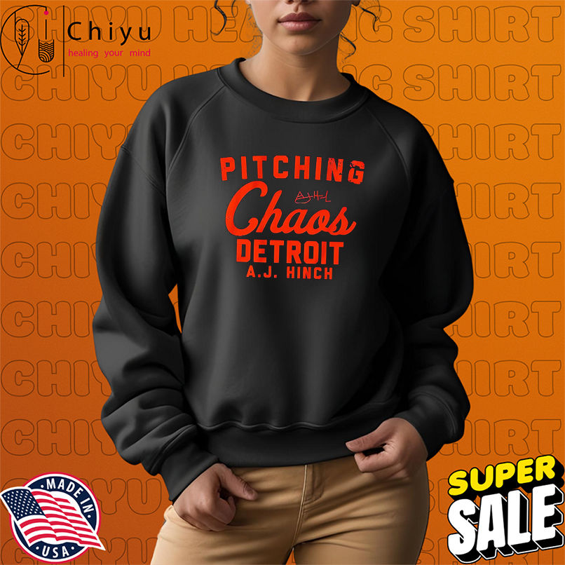 AJ Hinch Pitching Chaos Detroit Tigers signature shirt