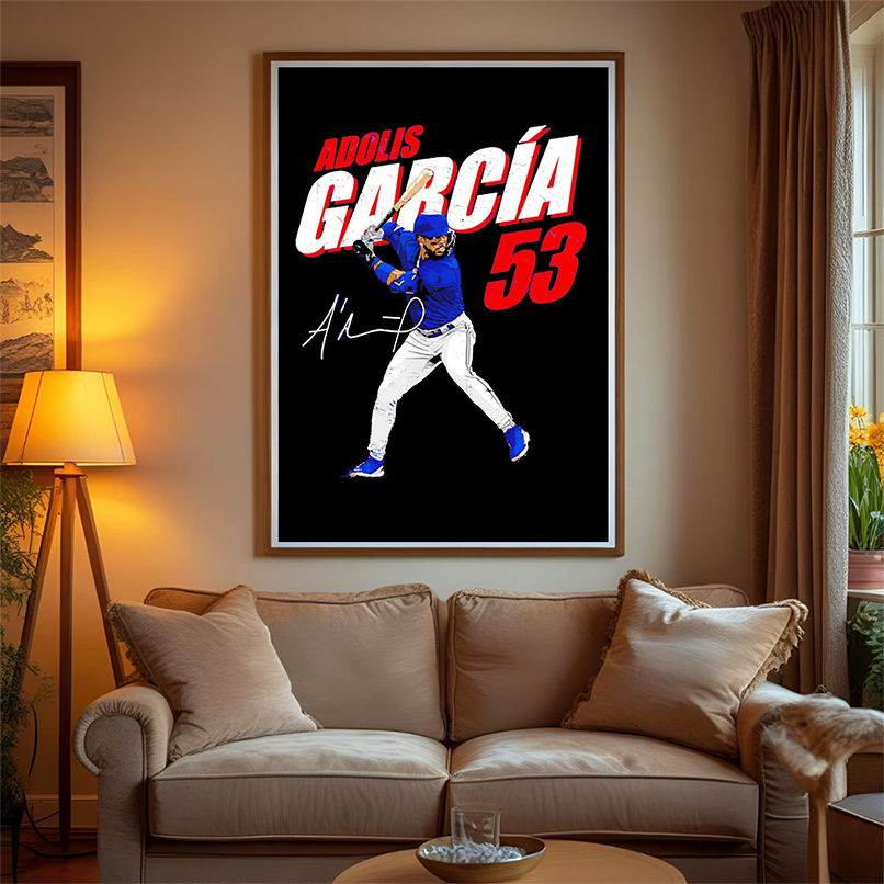 Adolis Garcia #53 Texas Baseball Players signature retro shirt Adolis Garcia #53 Texas Baseball Players signature retro shirt