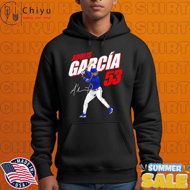Adolis Garcia #53 Texas Baseball Players signature retro shirt