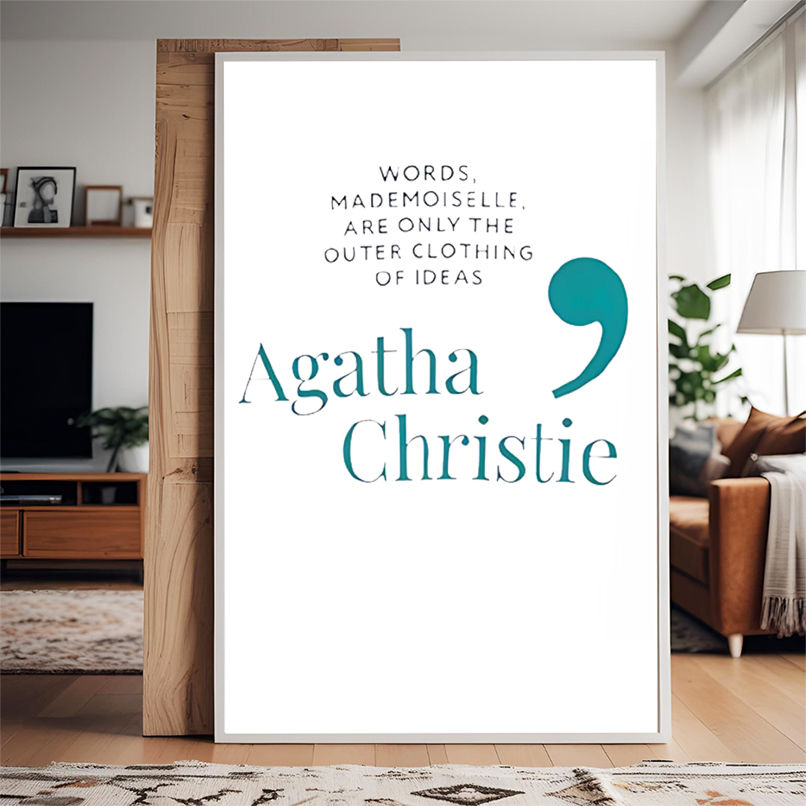 Agatha Christie Words Mademoiselle Are Only The Outer Clothing Of Ideas Shirt Agatha Christie Words Mademoiselle Are Only The Outer Clothing Of Ideas Shirt