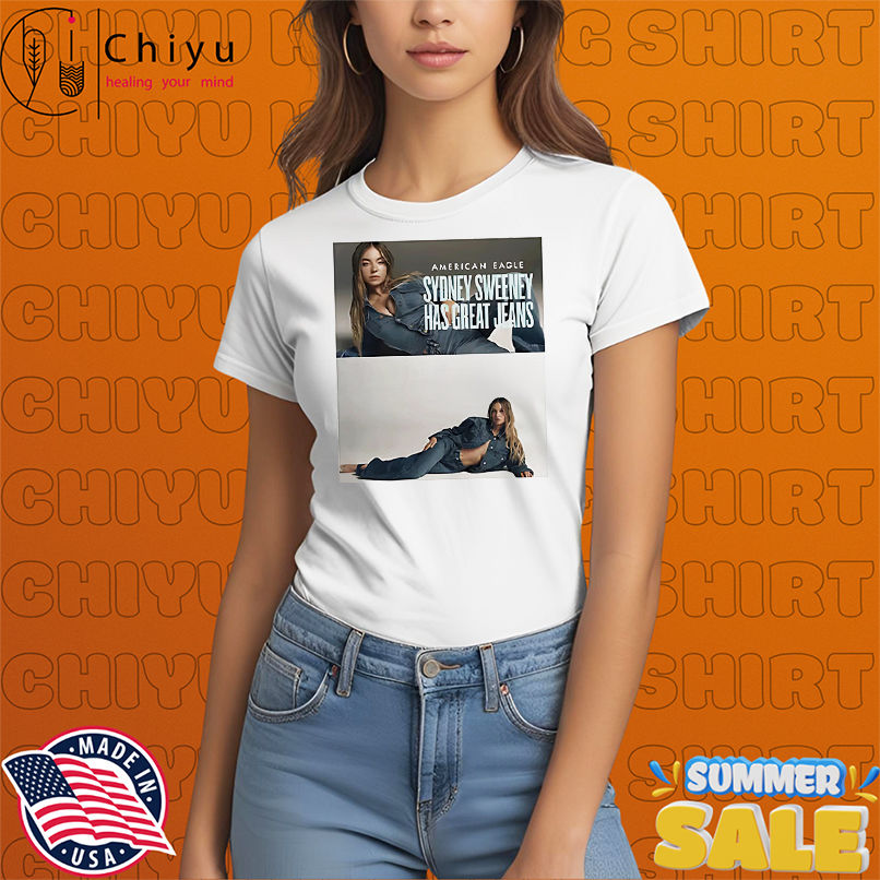 American Eagle Sydney Sweeney has great jeans shirt