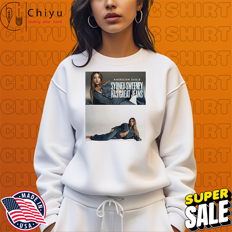American Eagle Sydney Sweeney has great jeans shirt