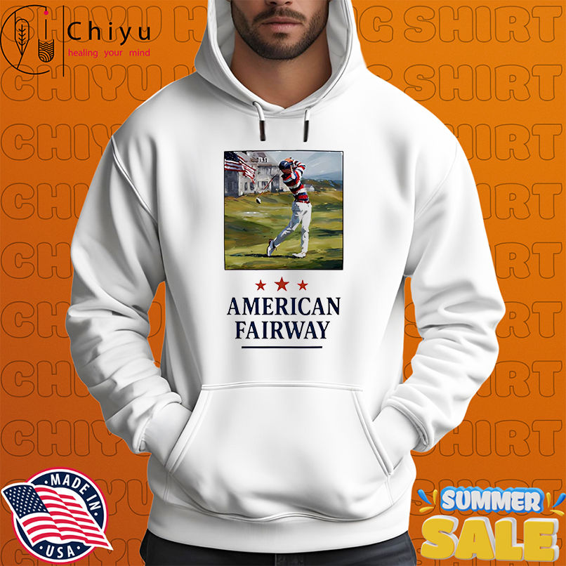 American Fairway man playing golf shirt American Fairway man playing golf shirt