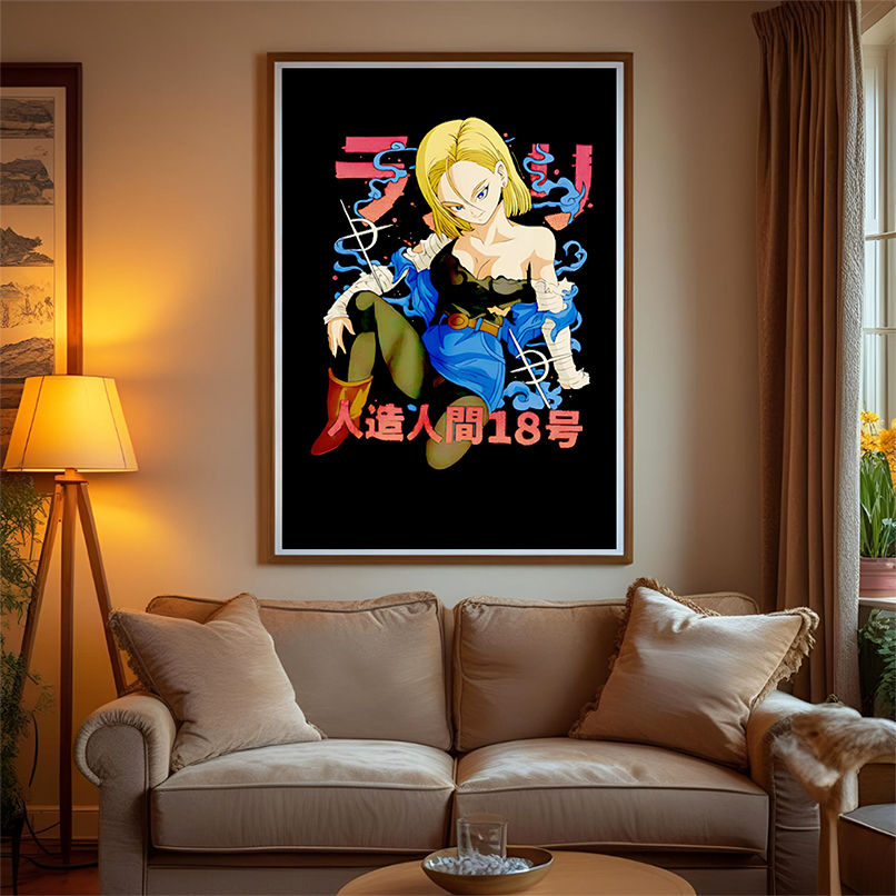 Android 18 Dragon Ball character shirt