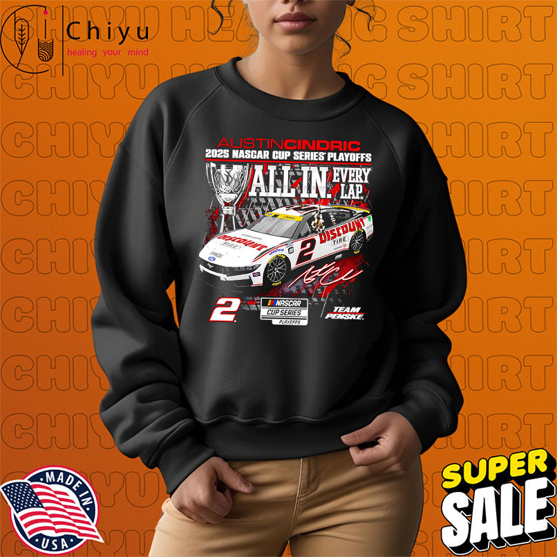 Austin Cindric 2025 NASCAR Cup Series Playoffs Discount Tire shirt Austin Cindric 2025 NASCAR Cup Series Playoffs Discount Tire shirt