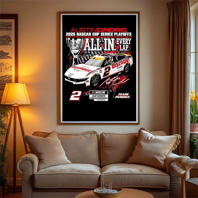 Austin Cindric Checkered Flag Sports 2025 NASCAR Cup Series Playoffs Discount Tire shirt Austin Cindric Checkered Flag Sports 2025 NASCAR Cup Series Playoffs Discount Tire shirt