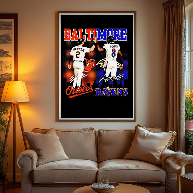 Baltimore Gunnar Henderson Baltimore Orioles and Lamar Jackson Baltimore Ravens shirt Baltimore Gunnar Henderson Baltimore Orioles and Lamar Jackson Baltimore Ravens shirt