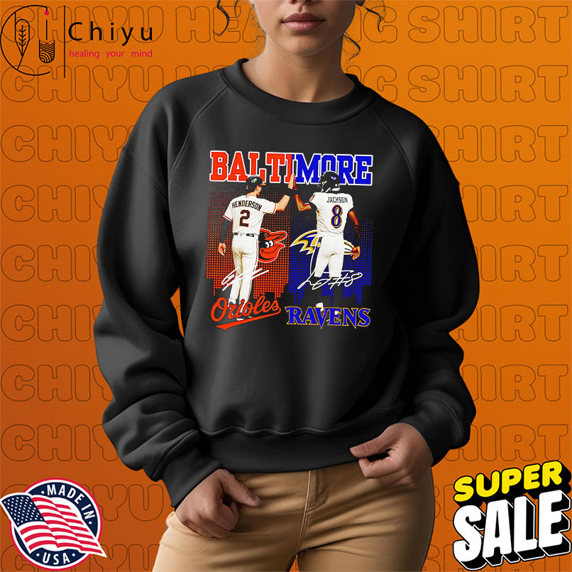 Baltimore Gunnar Henderson Baltimore Orioles and Lamar Jackson Baltimore Ravens shirt Baltimore Gunnar Henderson Baltimore Orioles and Lamar Jackson Baltimore Ravens shirt