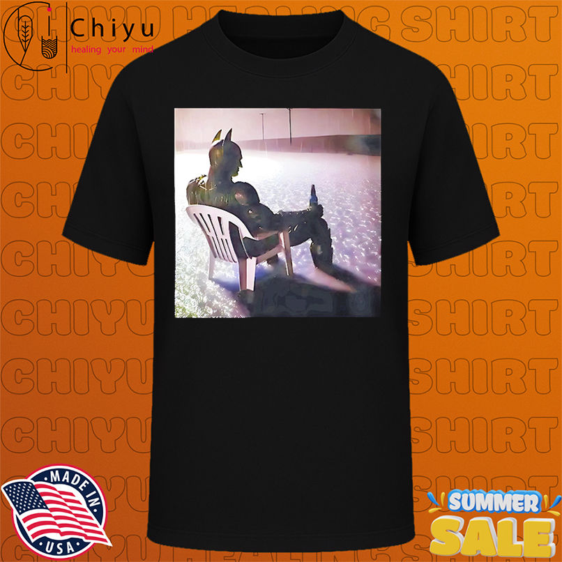 Batman Sitting In The Rain A Night Off Retro Photo shirt