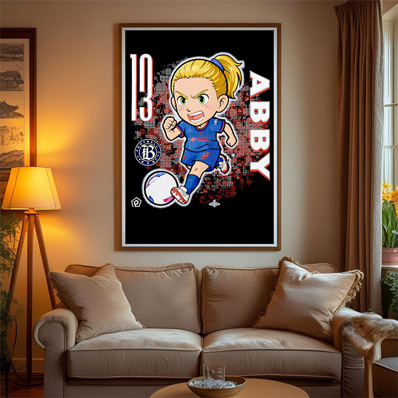 Bay FC Abby Dahlkemper chibi cartoon shirt Bay FC Abby Dahlkemper chibi cartoon shirt