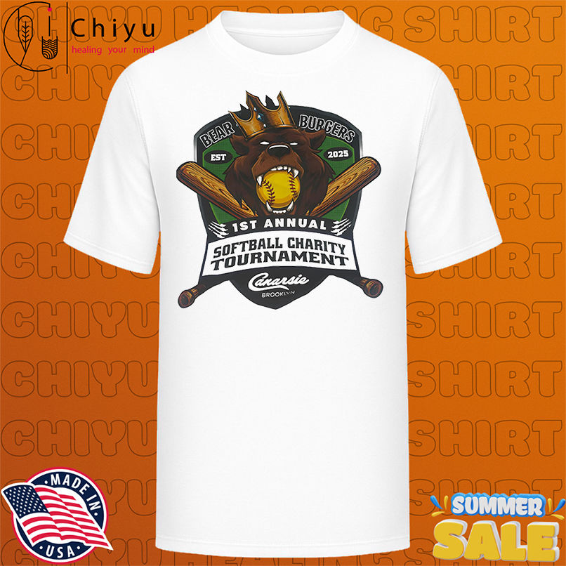 Bear Burgers 1st annual softball charity tournament shirt