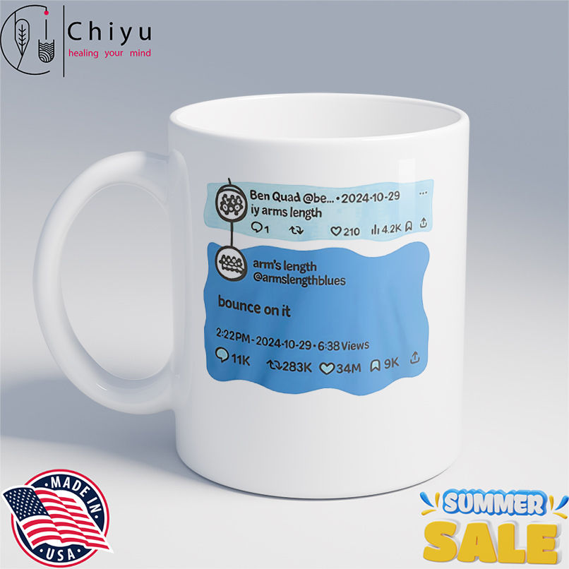 Ben Quad iy arms length bounce on it shirt