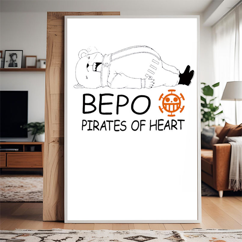 Bepo Pirates Of Heart One Piece shirt Bepo Pirates Of Heart One Piece shirt