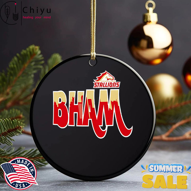Birmingham Stallions Bham shirt, Hoodie, Sweatshirt, Poster Canvas, Mug, Ornaments 5 Birmingham Stallions Bham shirt