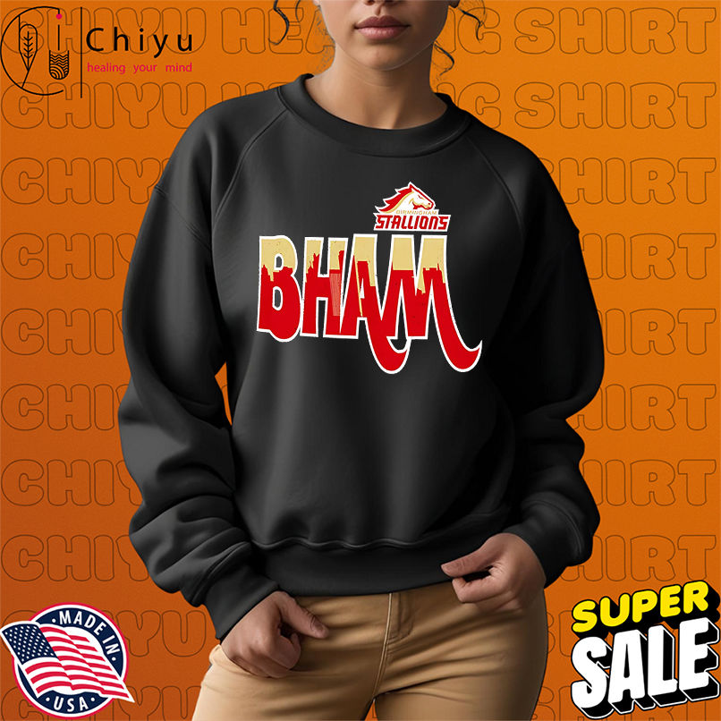 Birmingham Stallions Bham shirt Birmingham Stallions Bham shirt