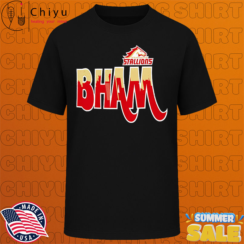 Birmingham Stallions Bham shirt, Hoodie, Sweatshirt, Poster Canvas, Mug, Ornaments 1 Birmingham Stallions Bham shirt