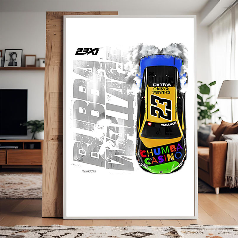 Bubba Wallace 23XI Racing Chumba Casino Car shirt Bubba Wallace 23XI Racing Chumba Casino Car shirt