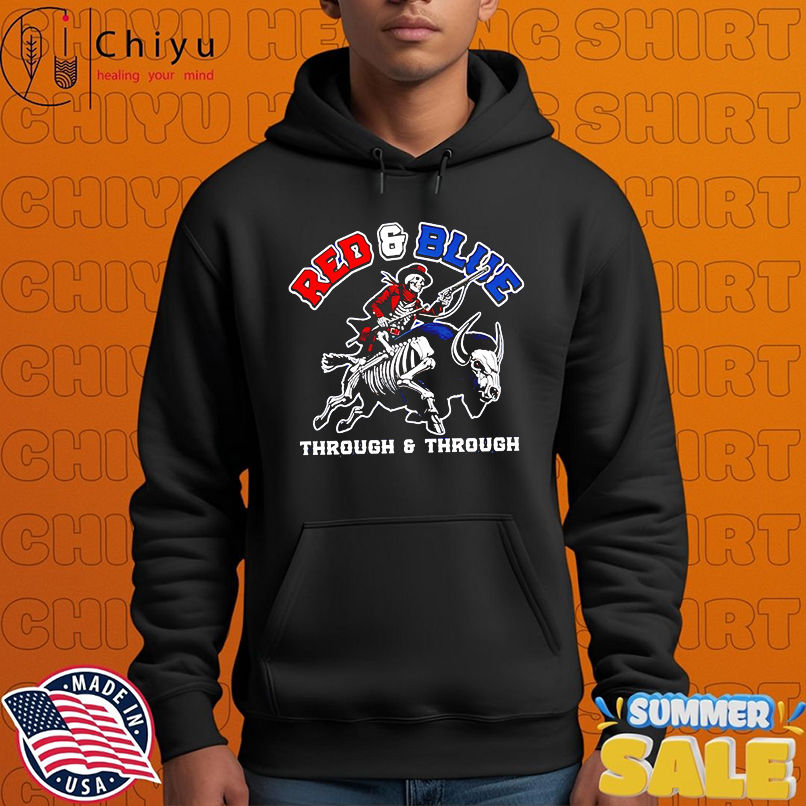 Buffalo Bills red and blue through and through shirt