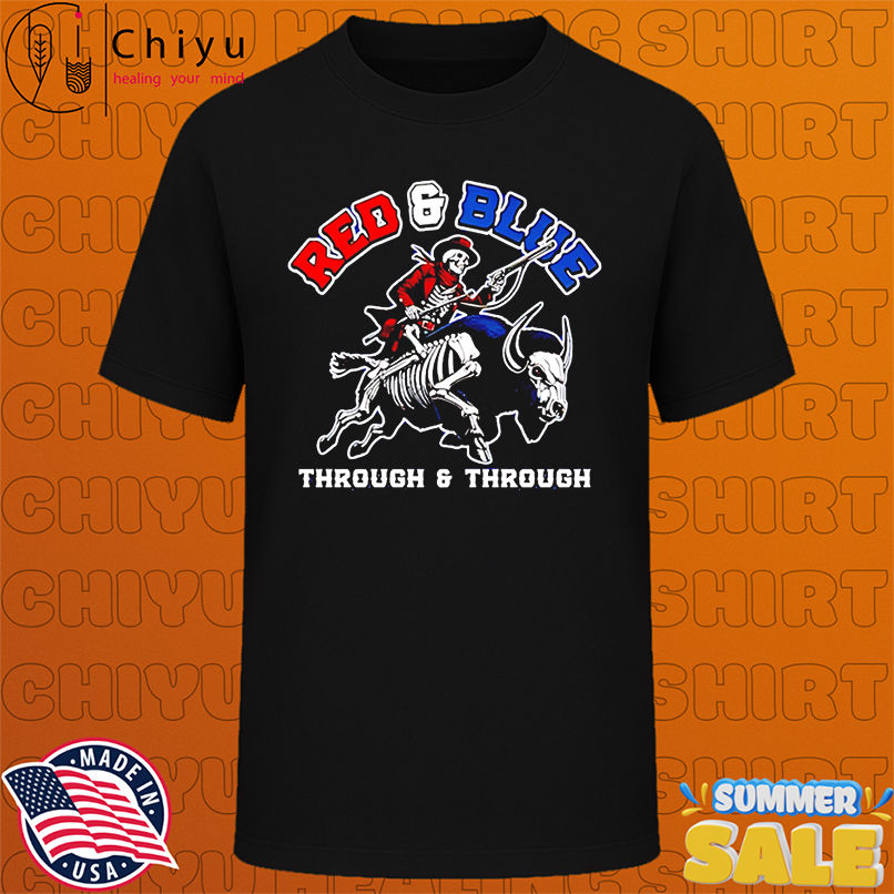 Buffalo Bills red and blue through and through shirt