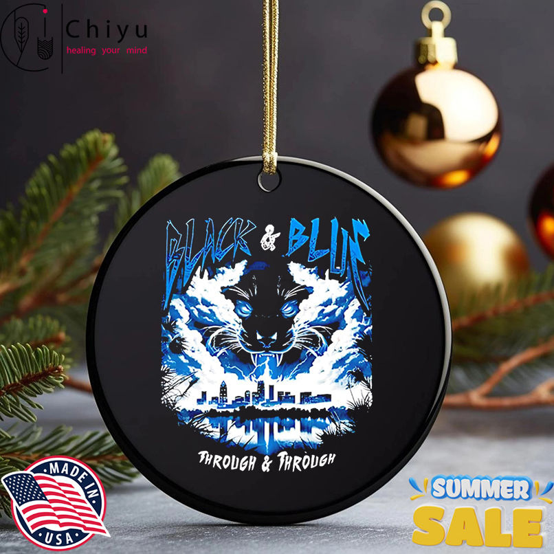 Carolina Panthers black and blue through and through shirt